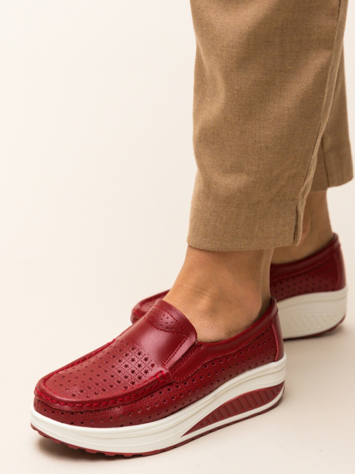 Scarpe casual Rosse Bicaz - Img 8