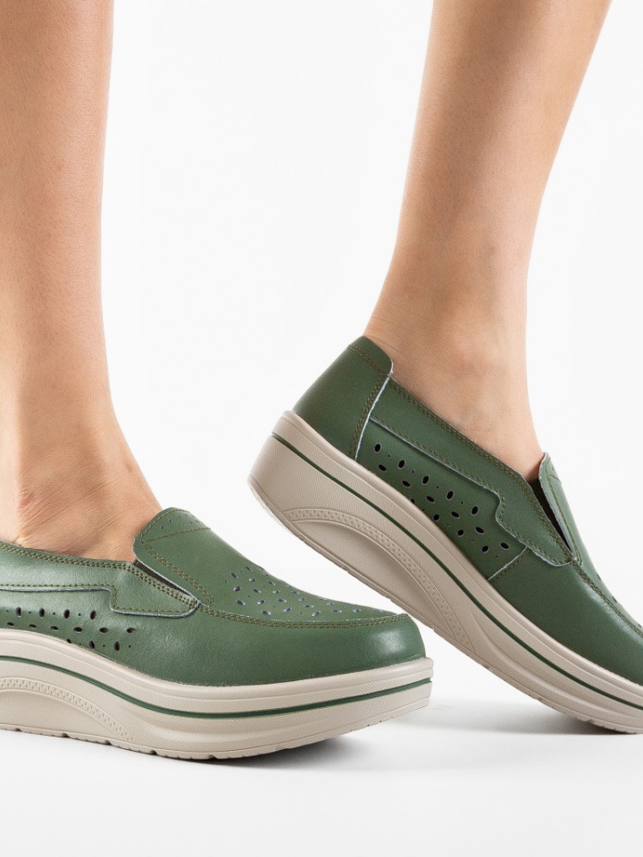 Scarpe casual Verde Olifram - Img 2