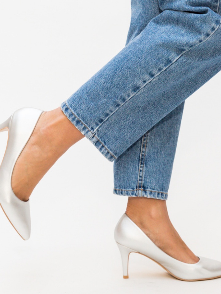 Scarpe da donna Argento Cheloo - Img 4