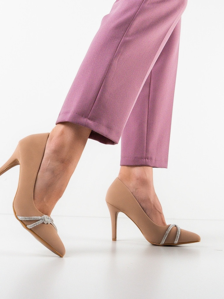 Scarpe da donna Beige Ajan - Img 4