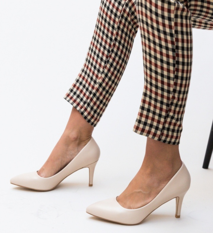 Scarpe da donna Beige Cheloo - Img 2