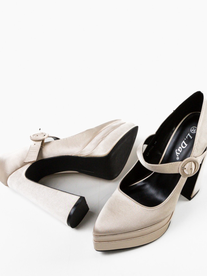 Scarpe da donna Beige Fobol - Img 8