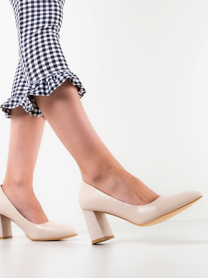 Scarpe da donna Beige Gemide - Img 4