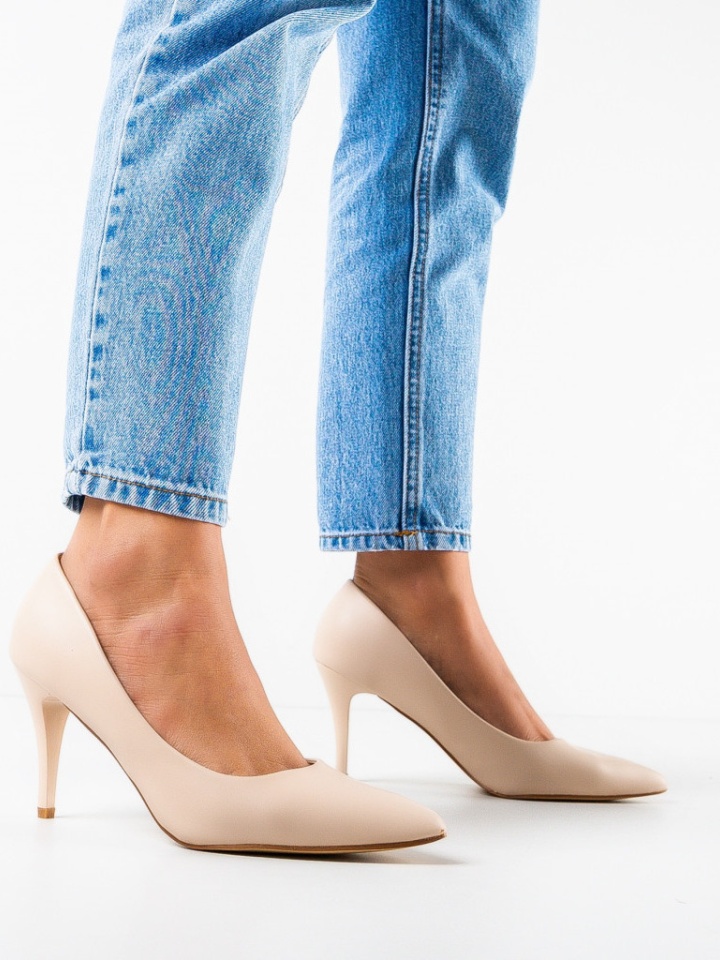 Scarpe da donna Beige Halek - Img 2