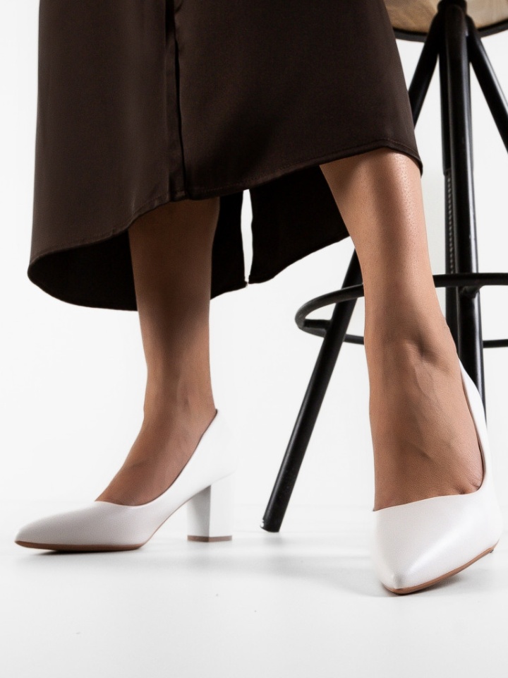 Scarpe da donna Bianche Mylkay - Img 5