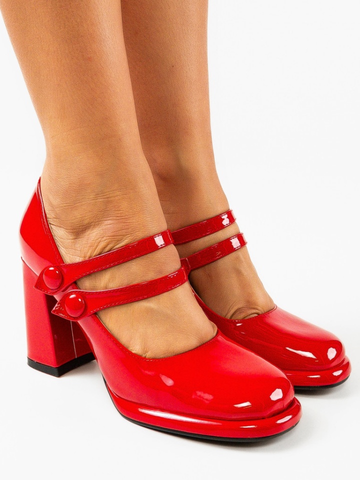 Scarpe da donna Rosse Vintage - Img 1