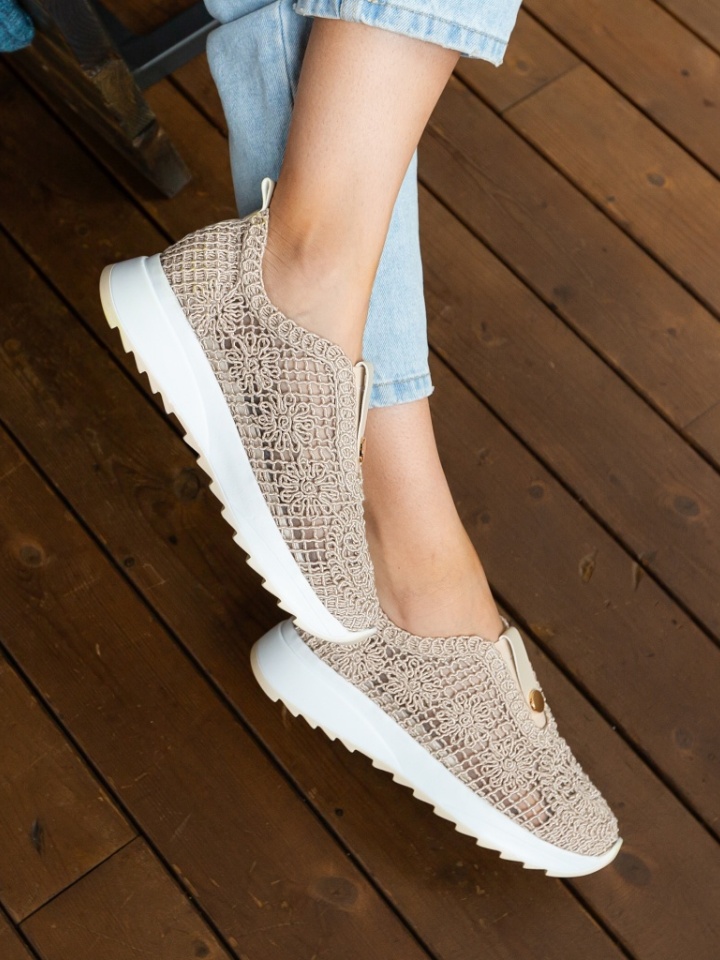 Scarpe sportive Beige Selima - Img 4