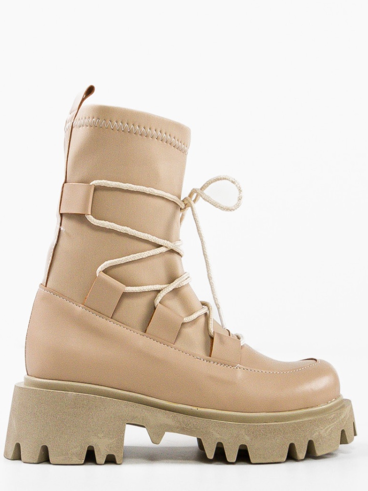 Tronchetti da donna Beige Henena - Img 4