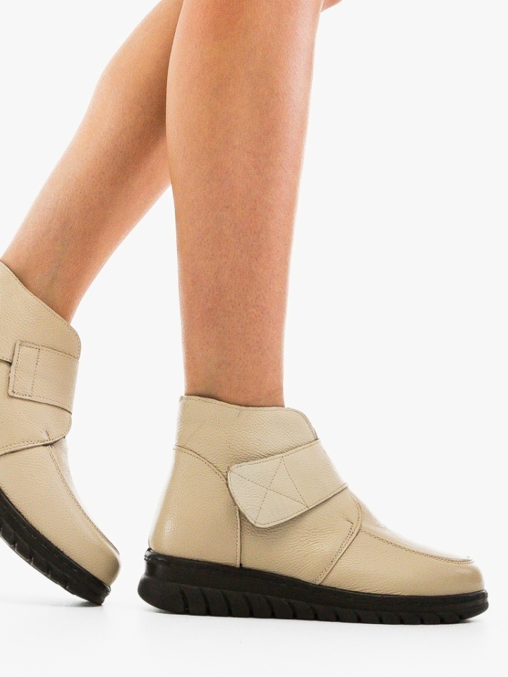 Tronchetti da donna Beige Iancu - Img 2