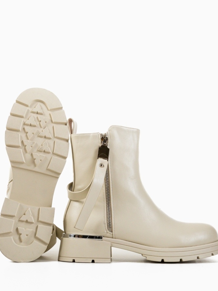 Tronchetti da donna Beige Kagatar - Img 7