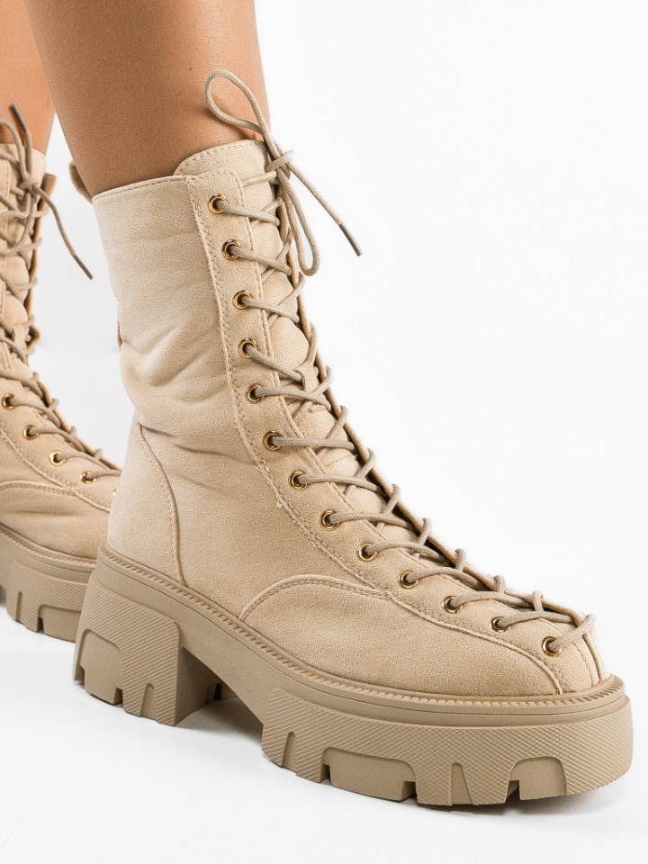Tronchetti da donna Beige Kean - Img 3