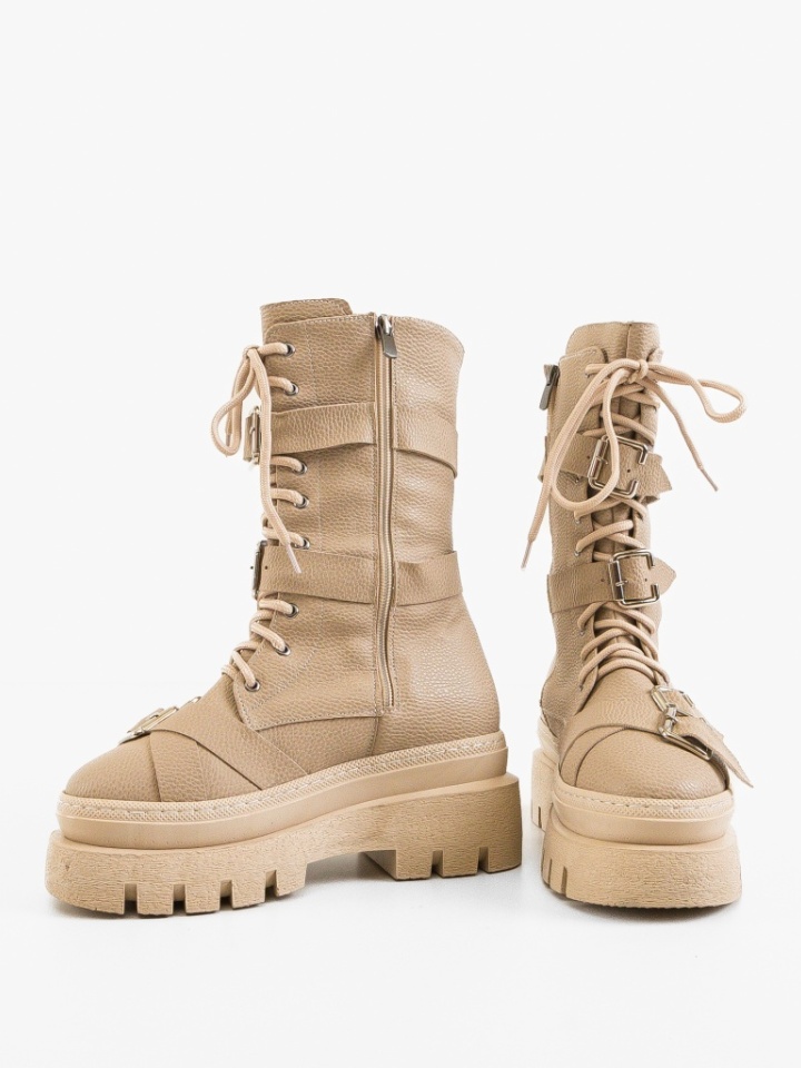 Tronchetti da donna Beige Myryam - Img 5