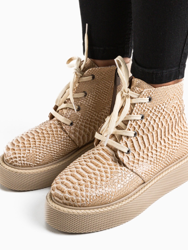 Tronchetti da donna Beige Rikon - Img 4