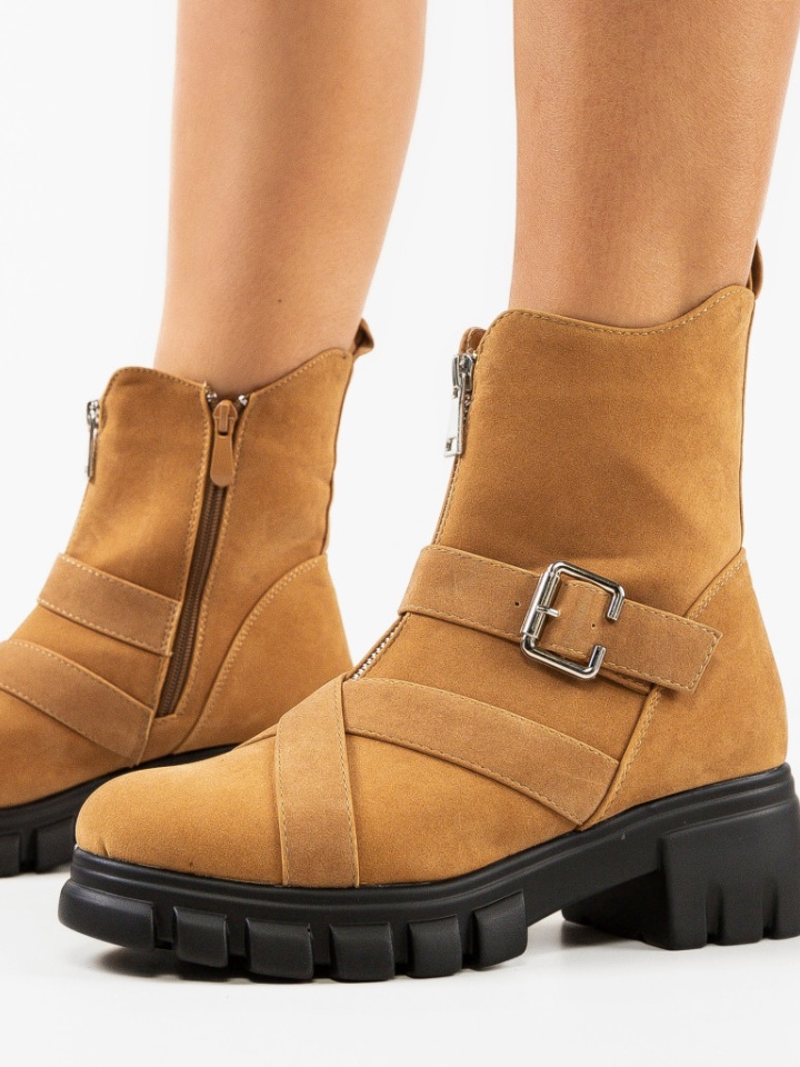 Tronchetti da donna Beige Sanji - Img 1