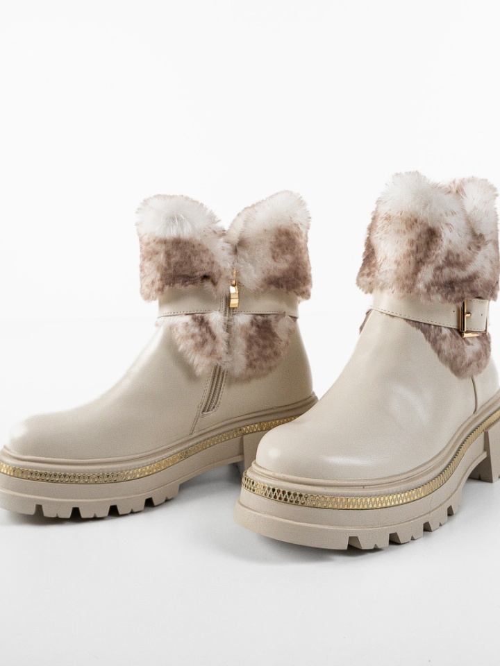Tronchetti da donna Beige Shelton - Img 4