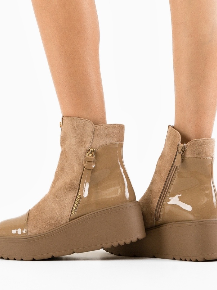 Tronchetti da donna Beige Tomber - Img 3