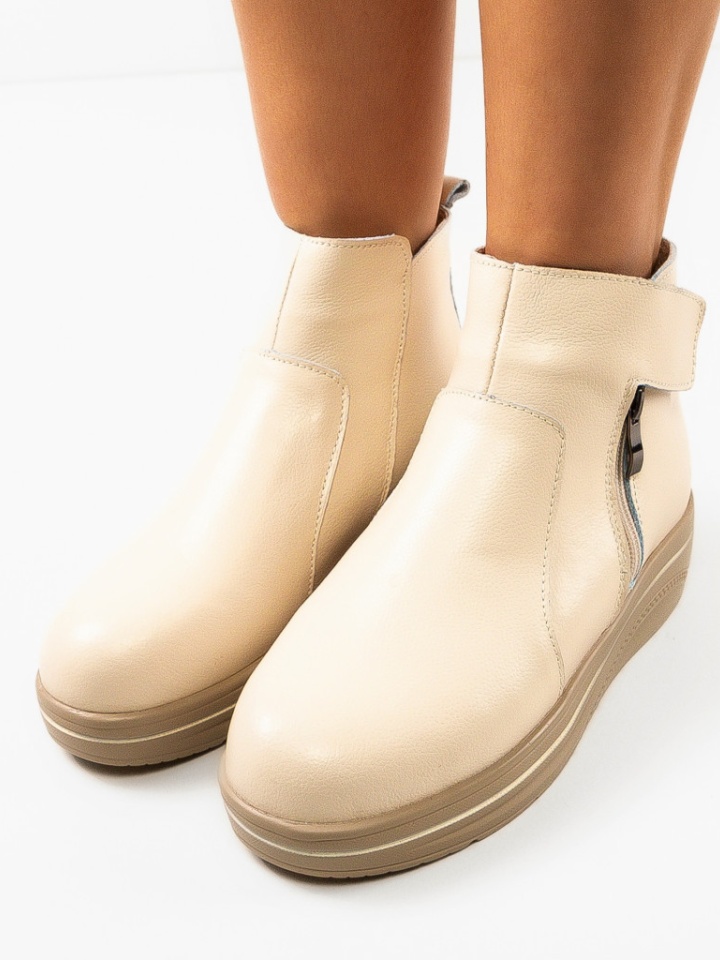 Tronchetti da donna Beige Tom - Img 5