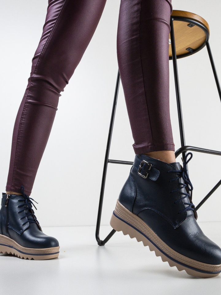 Tronchetti da donna Blu navy Solders - Img 3