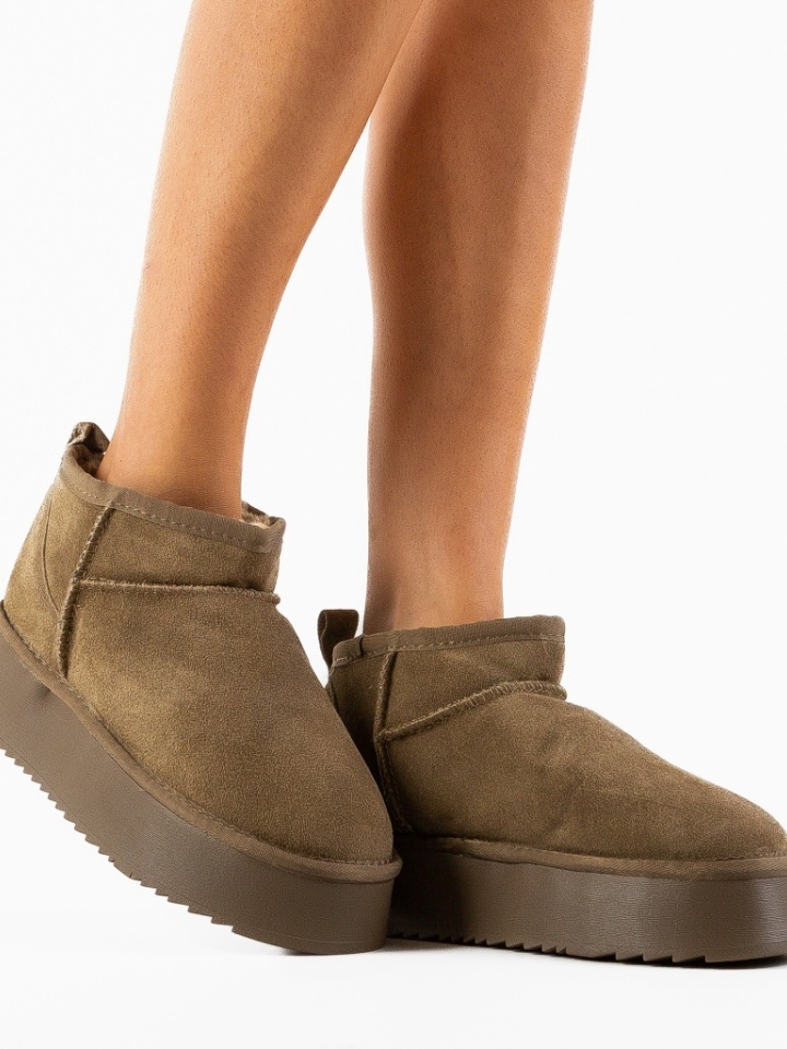 Tronchetti da donna Khaki Vreg - Img 1