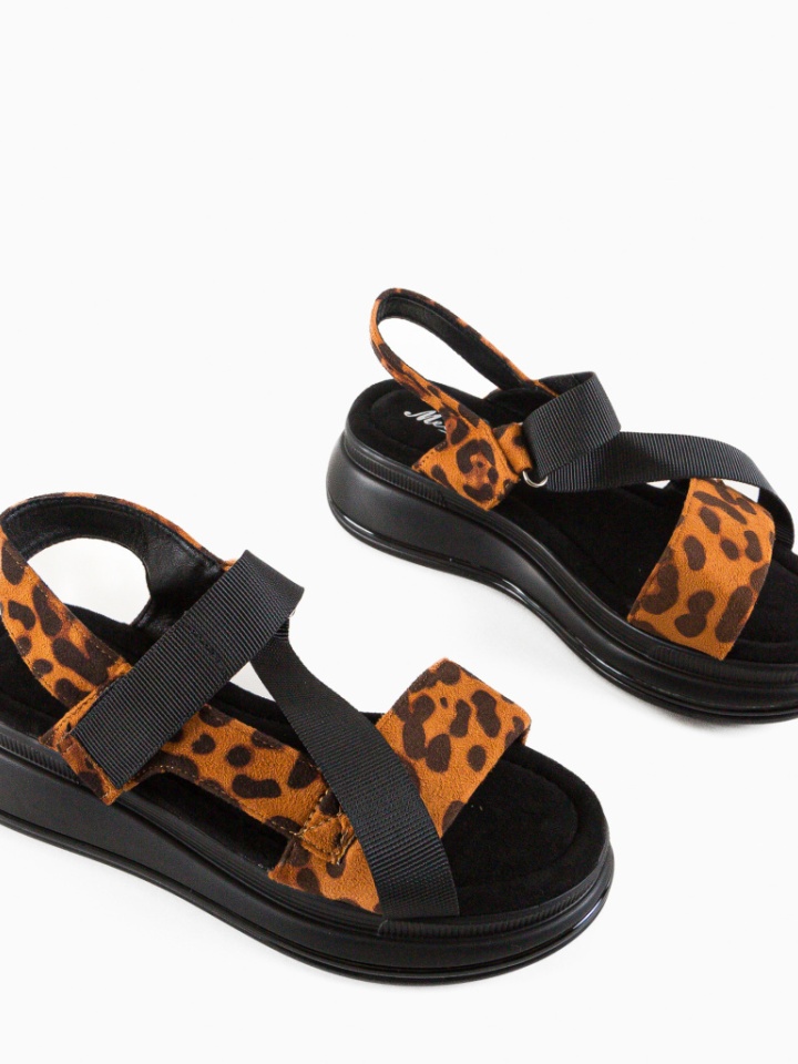 Sandali con plateau Animal Print Corfu - Img 5