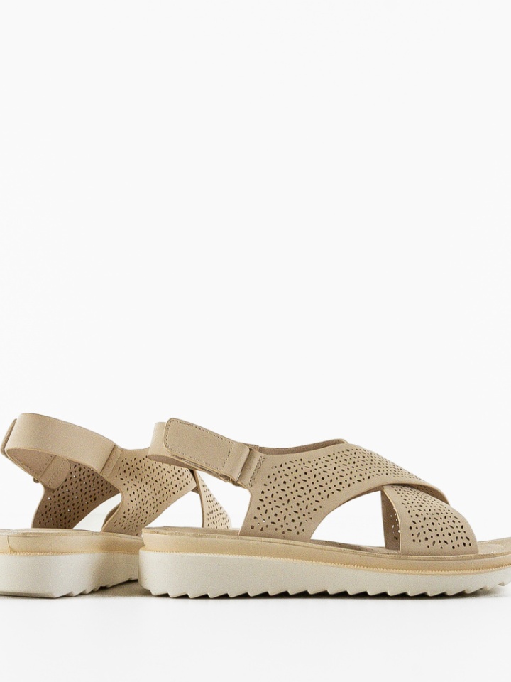 Sandali con plateau Beige Edmon - Img 6