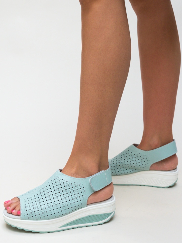 Sandali con plateau Blu Liberty - Img 2