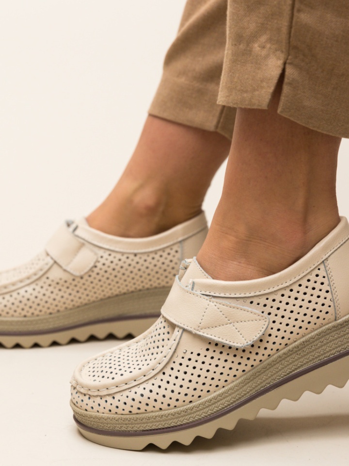 Scarpe casual Beige Histria - Img 3