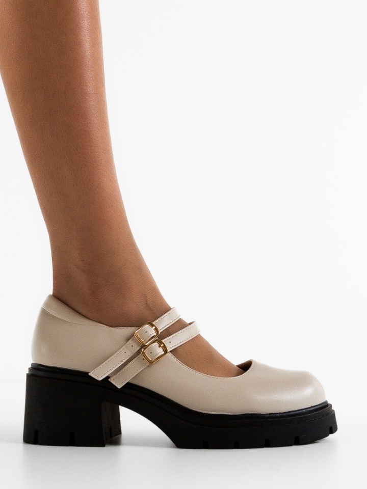 Scarpe casual Beige Jadvyga - Img 3