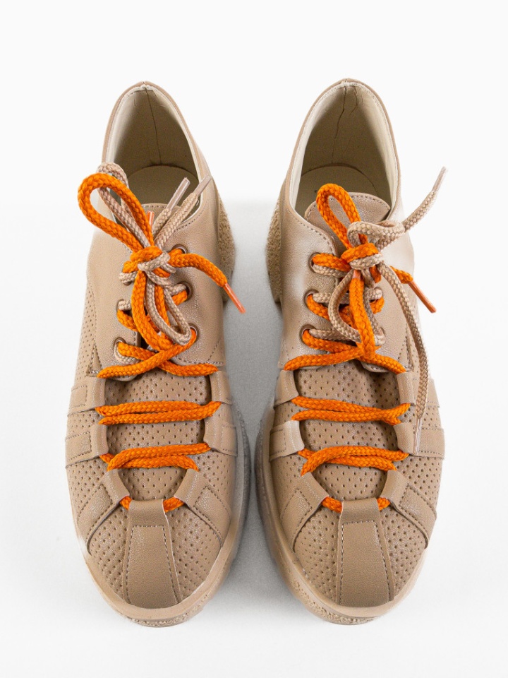 Scarpe casual Beige Memy - Img 8