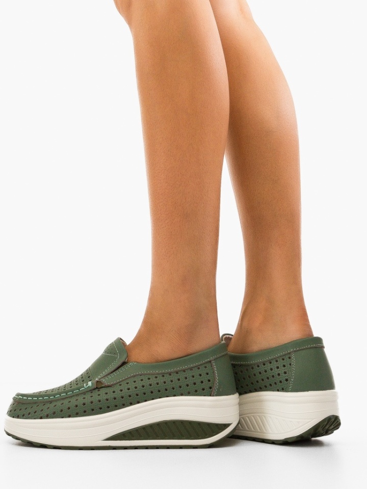 Scarpe casual Verde Bicaz - Img 2