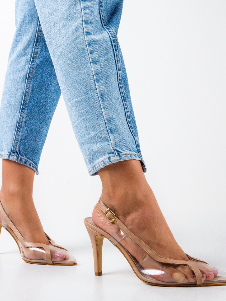 Scarpe da donna Beige Barney - Img 4