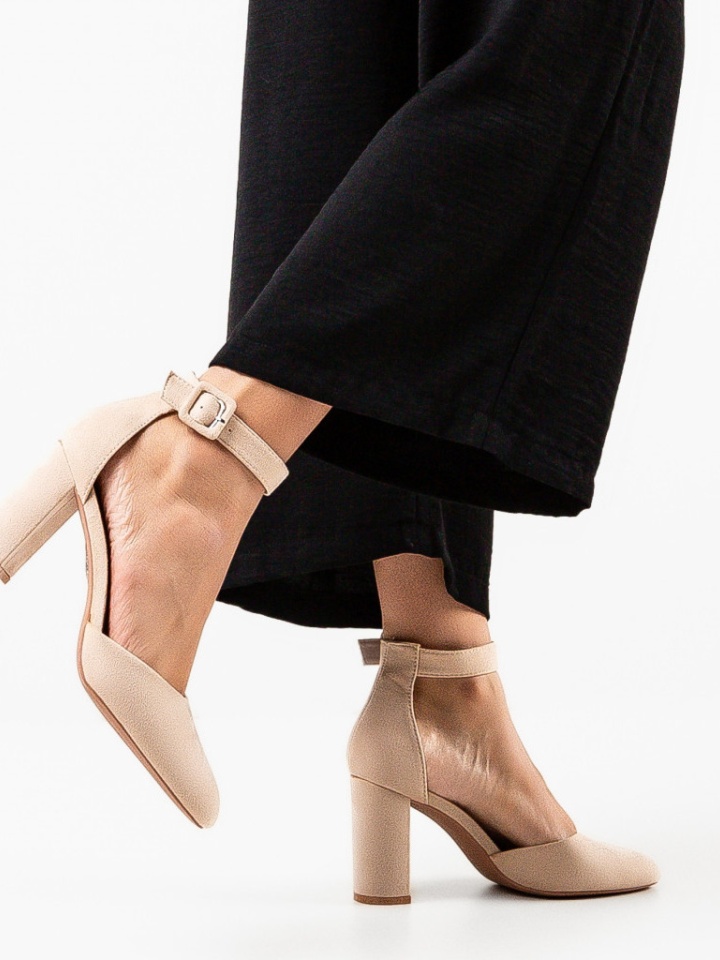 Scarpe da donna Beige Horn - Img 2