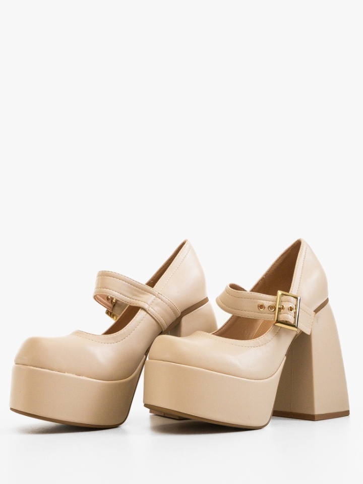 Scarpe da donna Beige Luban - Img 5