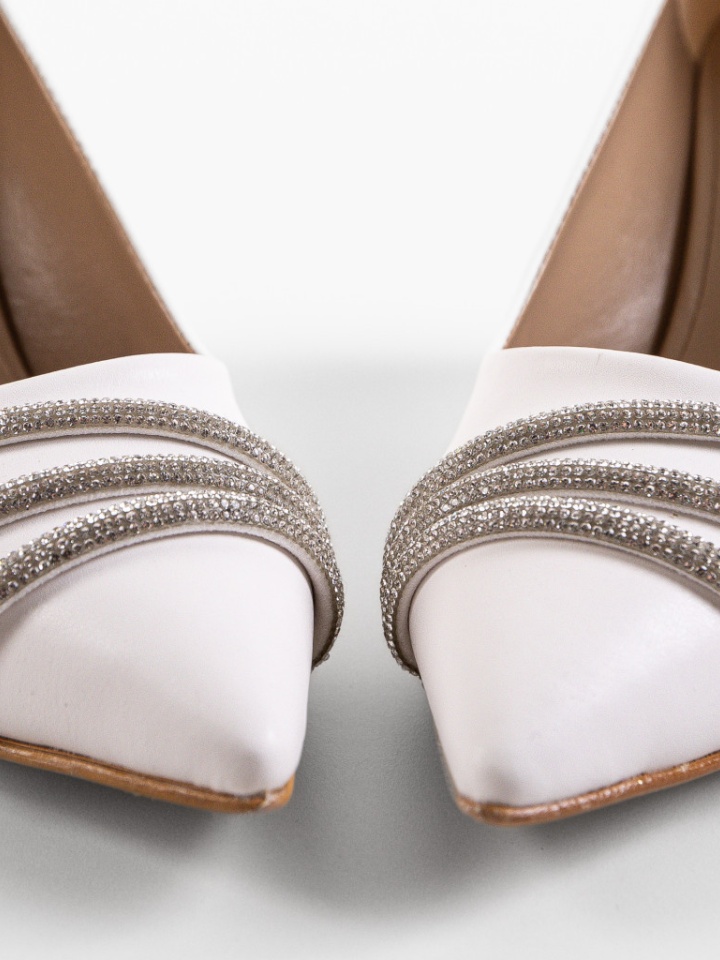 Scarpe da donna Bianche Jusanya - Img 5