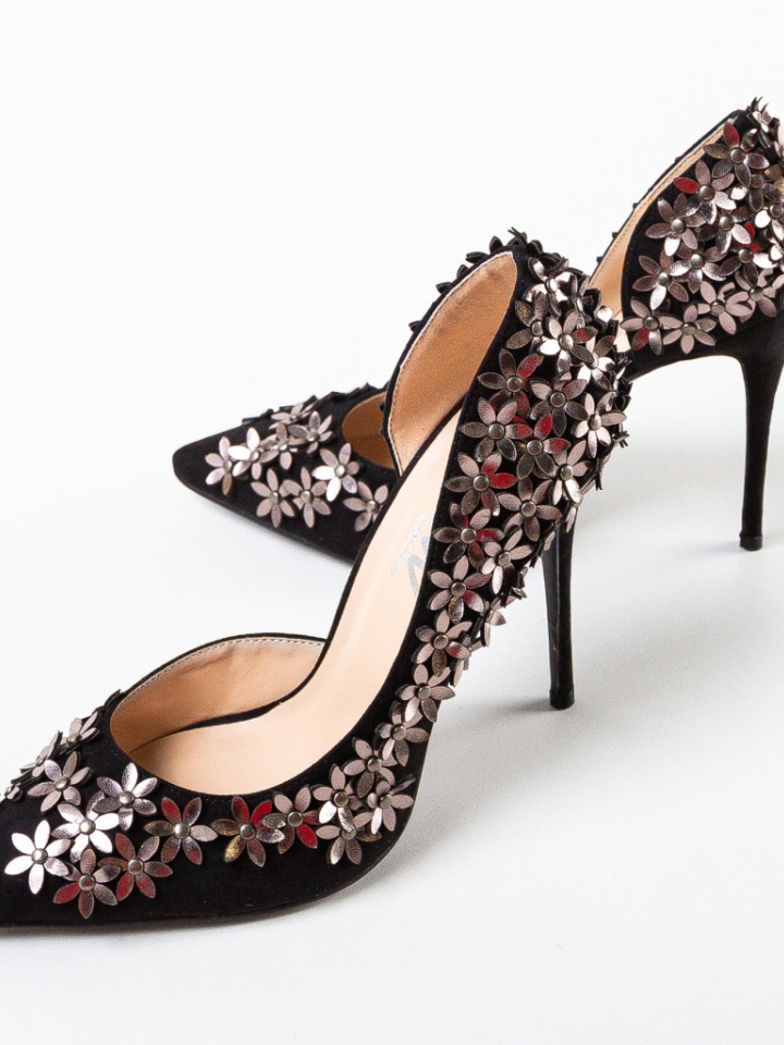 Scarpe da donna Nere Flowers - Img 8