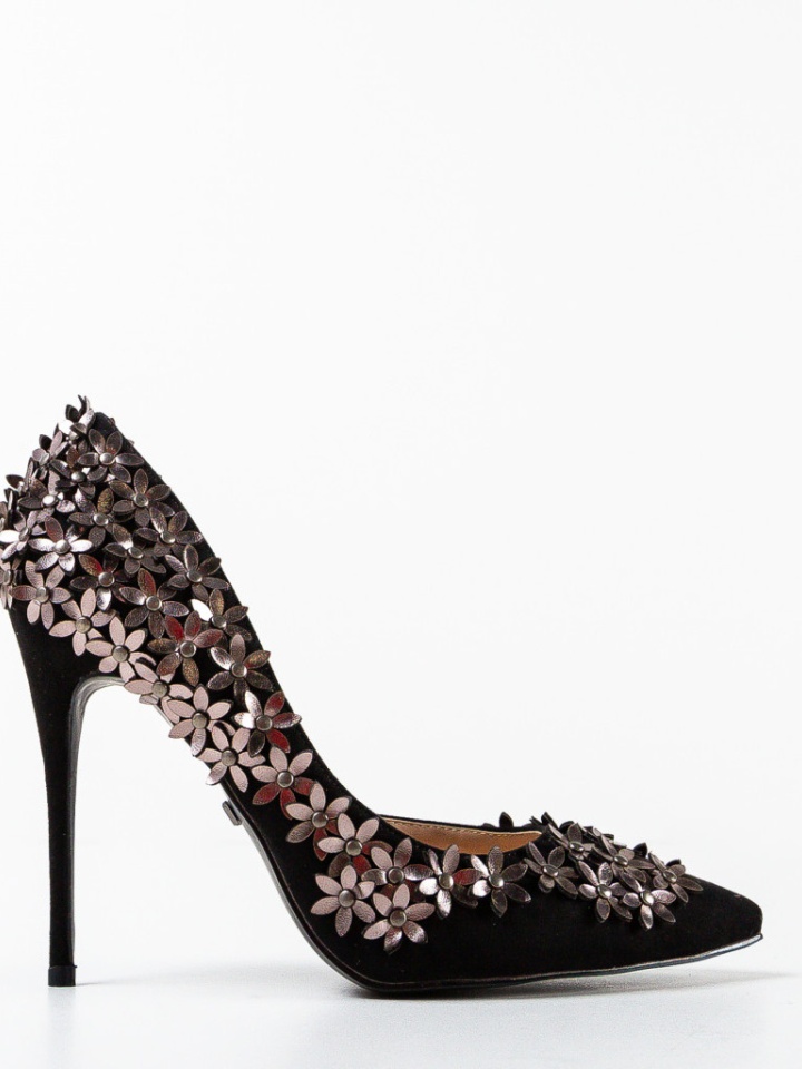 Scarpe da donna Nere Flowers - Img 11