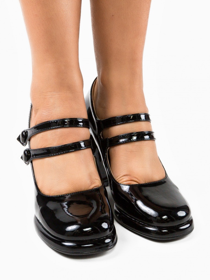 Scarpe da donna Nere Vintage - Img 2