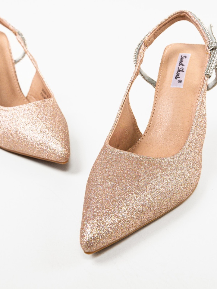 Scarpe da donna Oro Qam - Img 5