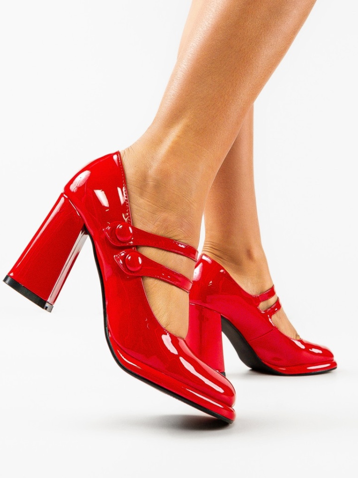 Scarpe da donna Rosse Vintage - Img 3