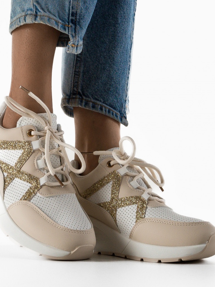 Scarpe sportive Beige Isobel - Img 2