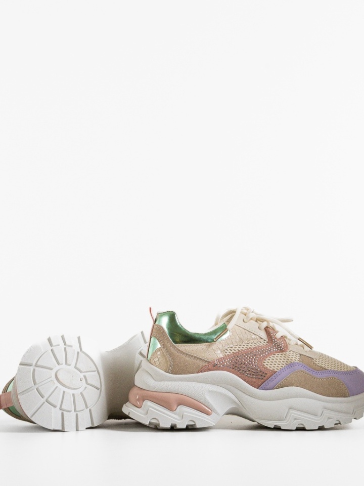 Scarpe sportive Beige Leonarda - Img 4