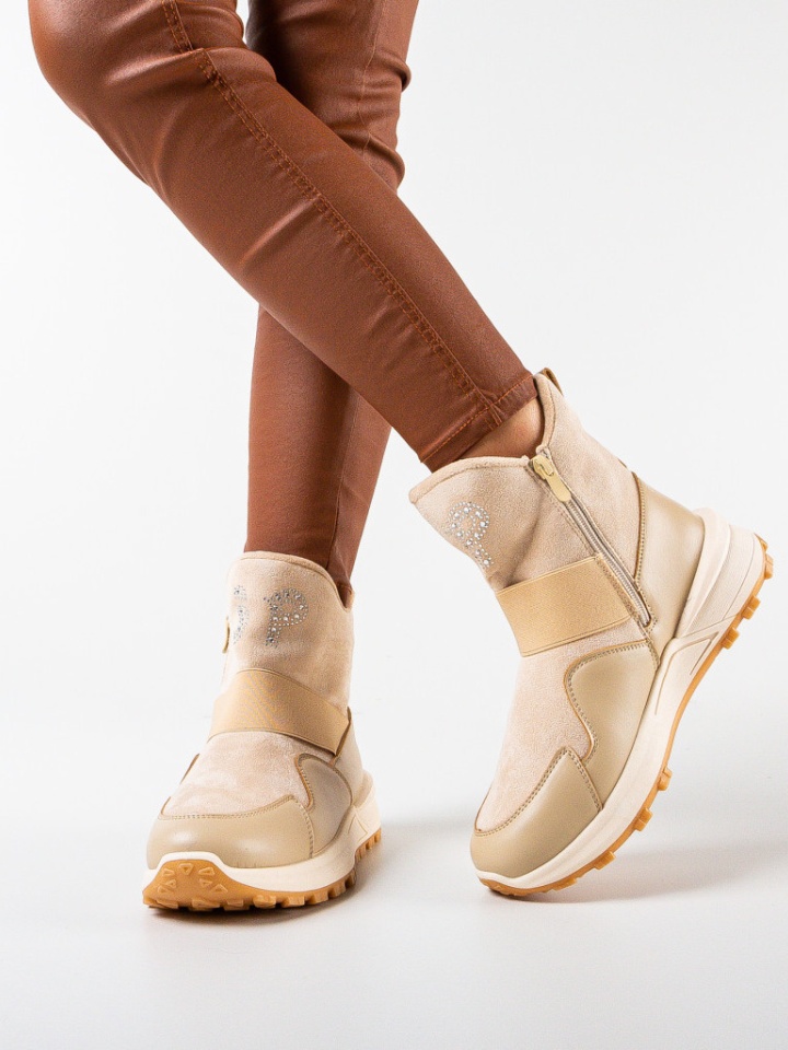 Tronchetti da donna Beige Gabija - Img 2