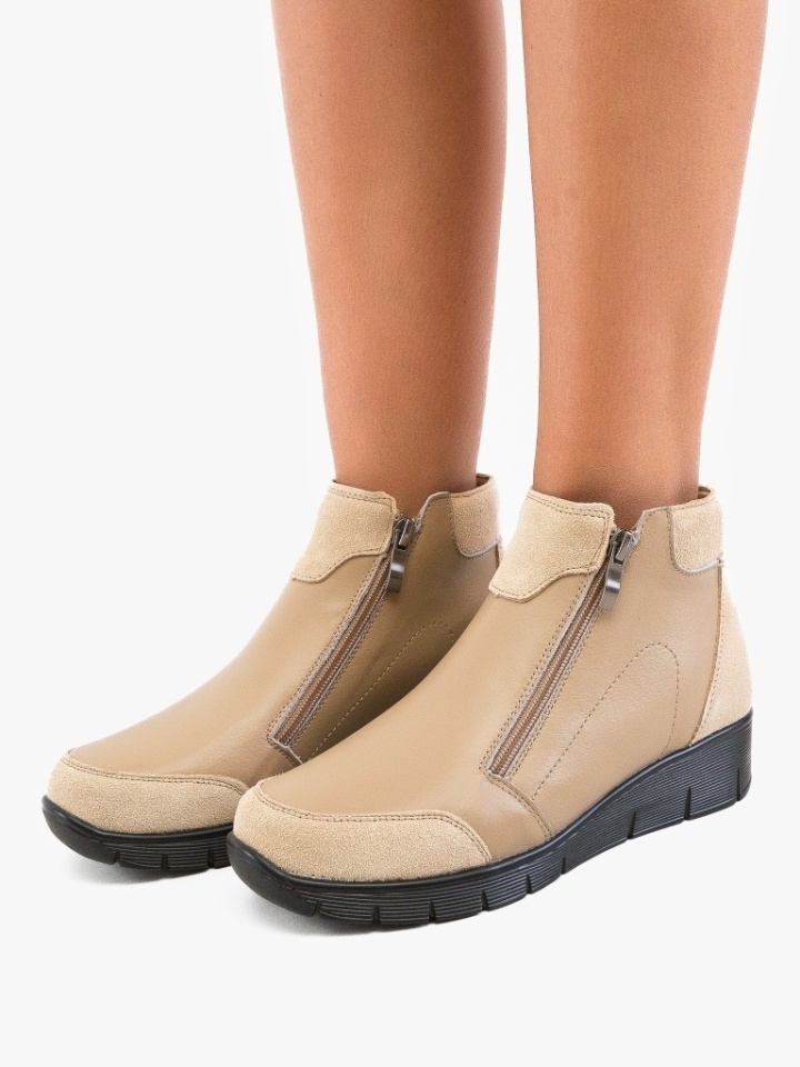Tronchetti da donna Beige Gibson - Img 2
