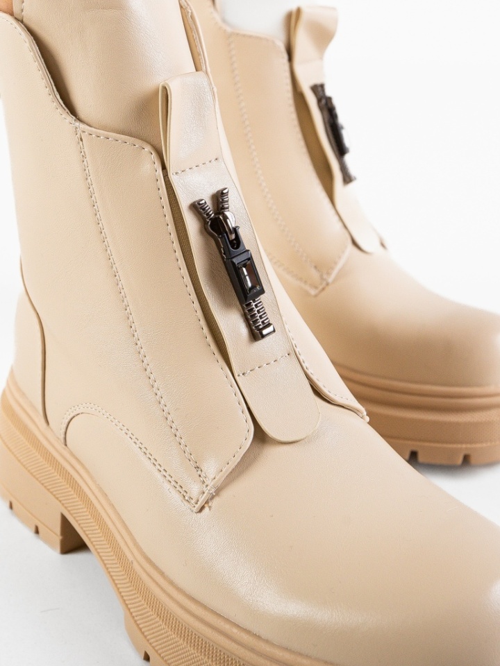 Tronchetti da donna Beige Hamag - Img 6