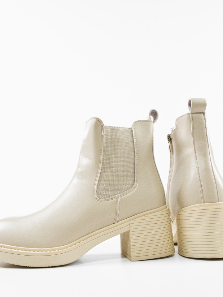 Tronchetti da donna Beige Harold - Img 6