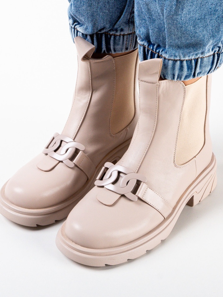 Tronchetti da donna Beige Hunter - Img 4