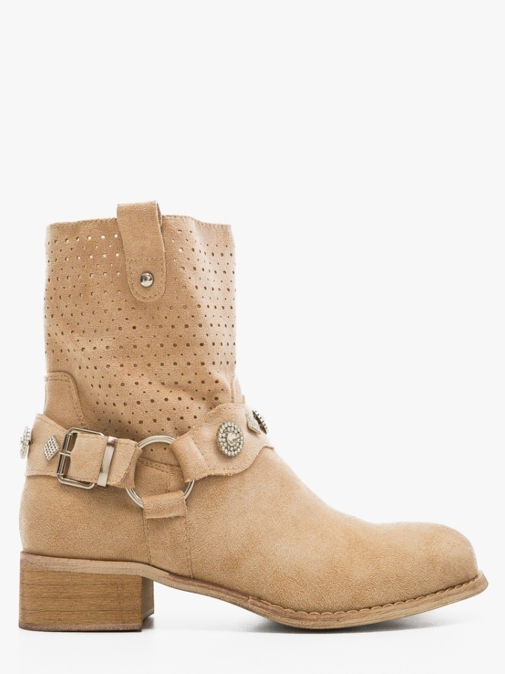 Tronchetti da donna Beige Juan - Img 6