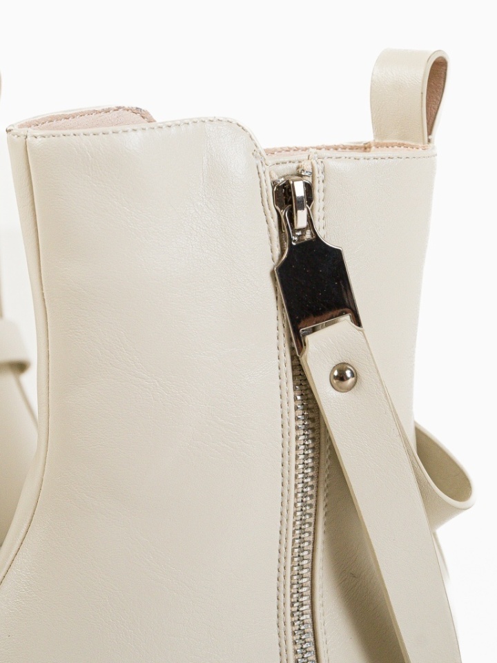Tronchetti da donna Beige Kagatar - Img 8