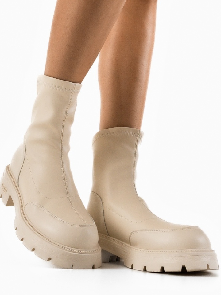 Tronchetti da donna Beige Merko - Img 1