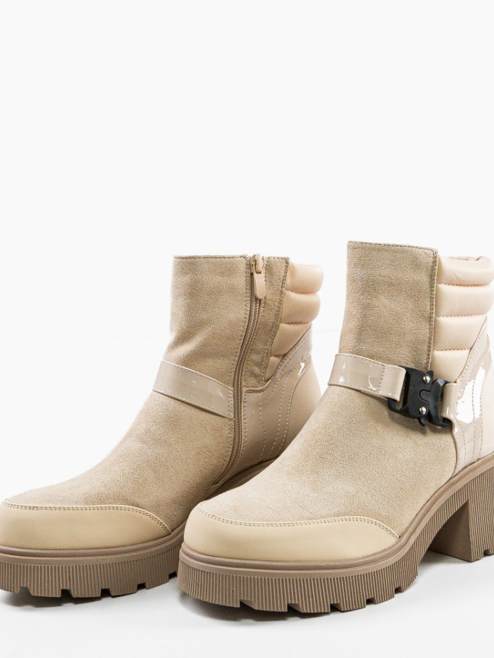 Tronchetti da donna Beige Salin - Img 5